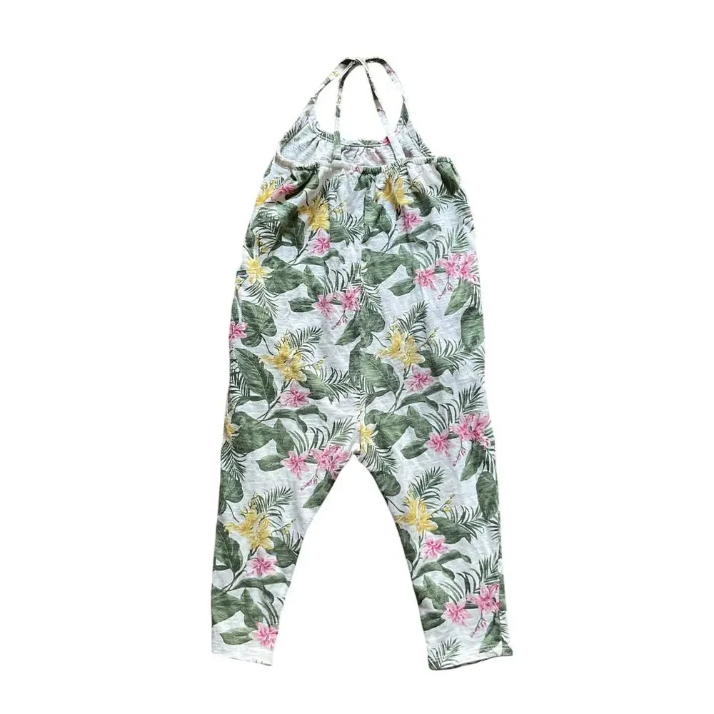 Old Navy Toddler Girls Tropical Floral Romper Jumpsuit Size 2T